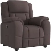 vidaXL Relaxsessel Dunkelbraun Stoff