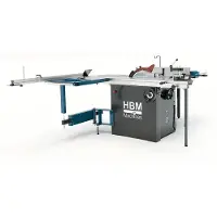 HBM Formatkreissäge, Tischkreissäge mit Rollentisch deluxe 3000 Watt 400 Volt