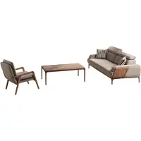AEA Stilvolles Wohnzimmer-Set mit 3+1-Sitzern und praktischem Couchtisch