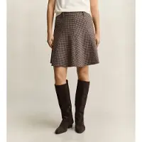 Gant für Damen. 4400276 Hahnentritt-Schwingrock taupe (36), Wolle, Klassisch