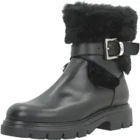 Wonders für Damen. A-4318_5741_5792 Bones Lederstiefeletten 18 Schwarz (38), Wohnung, Reißverschluss, Lässig