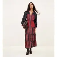 Ba&sh für Damen. 1H26OLLY Mehrfarbiges Kleid Olly (36), Lässig, Viskose, Langarm