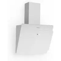 Klarstein Dunstabzugshaube, Abzugshaube Kopffrei, Leiser Dunstabzug, Dunstabzugshaube mit Filter, Wandhaube mit 3 Stufen, Dunstabzugshaube Abluft, Dunstabzugshaube 60 cm, 350 m³/h, 68 Watt, Weiß