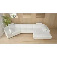 AEA Ledersofa Couch Wohnlandschaft Ecksofa Eck Garnitur Design Modern Sofa A1116
