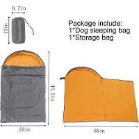 Markenlos Hundeschlafsack Wasserfest - Haustier Campingbett für Innen und Außen - Für mittelgroße/große Hunde