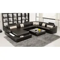 AEA Ledersofa Couch Wohnlandschaft Ecksofa Eck Garnitur Design Modern Sofa L6011