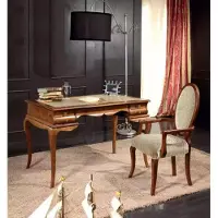 Xl Moebel Gmbh Elegantes Schreibtischset brauner Stuhl Möbel in hoher Qualität