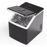 Klarstein Eiswürfelmaschine – Edelstahl, 13 kg/24 h, Touchscreen, kristallklare Eiswürfel, niedriger Energieverbrauch, Ideal für Partys/Gartenfeste