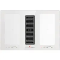Klarstein 2-in-1 Kochfeld mit Dunstabzug Integriert, Induktionskochfeld mit Dunstabzug für Kücheninsel, Kochfeld mit Integriertem Dunstabzug, 391m³/h Luftstrom, Touch Control, +