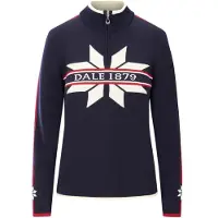 Dale of Norway Nåle Fem. Sweater navy offwhite red rose (C00) XXL