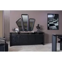 AEA Sideboard 3x Spiegel Anrichte Luxus Garnitur Kommode Holz Kommoden Modern