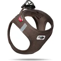 Curli Hunde Geschirr Air-Mesh 3XS braun, Vest Harness, atmungsaktiv, leicht