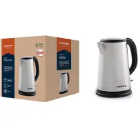 Grundig WK 5620, 1,7 l, 2200 W, Schwarz, Edelstahl, Edelstahl, Wasserstandsanzeige, Drahtlos