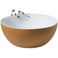 AEA Rundwanne Designwanne Freistehende Komfortwanne Raumsparwanne Bad 160x160 cm
