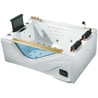 AEA Badewanne Whirlpool Blubberbad Hydromassagewanne Spa-Bad Whirlwanne 195x130 cm