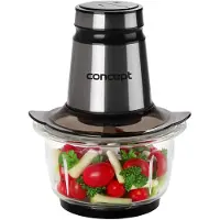 Concept RM3270, Tischplatten-Mixer, 1,2 l, Eis-Crusher, 500 W, Schwarz, Edelstahl