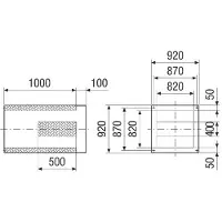 Maico Sockelschalldämpfer SDVI 63-75 Nennweite 630/750 Sockelschalldämpf von - 0073.0039