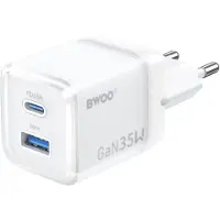 Wisam BWOO GaN-Wandladegerät CDA222 PD 35W 1 x USB 1 x USB-C, weiß