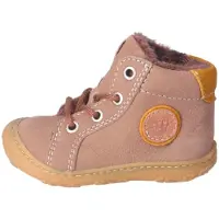 Pepino by Ricosta Lauflernschuh "GEORGIE 50, WMS: mittel", Mädchen, Gr. 25, Warmfutter, braun (hellbraun), Leder, Schuhe Lauflernschuh, Winterschuh mit Weiten-Meßsystem, Größenschablone zum Download
