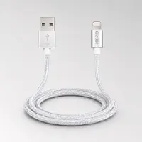 Grixx Ladekabel USB-A auf Lightning 1 m MFi Laden und Daten Weiß