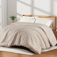Merkloos Bettdecke 155x220 cm Beige - Warm Weich Atmungsaktiv Mikrofaser für 4 Jahreszeiten