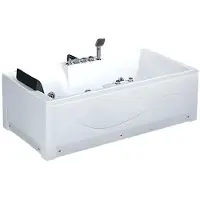 AEA Badewanne Whirlpool Luxuswanne Wellnesswanne Hydromassagewanne 180x85 cm