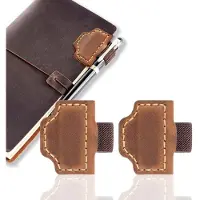 OEM Echtlederen Bladwijzers Set mit 2 handgefertigten Blattmarken, magnetischen Blattmarken, vintage echtlederen Bücherhaltern zum Lesen, ideales Geschenk für Bücherliebhaber, Männer