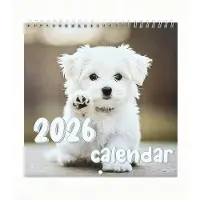 OEM Kalender 2026 - Vollbildkalender mit Hunden - Kalender für Schulen - Häuser - Büros - Vollständige Monate - Kalender mit dauerhaftem Papier - Organisator und Planner