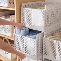 OEM Set aus 2 faltenfähigen Kleiderorganisatoren mit 16 Fächern - Kleiderreihen für Hosen und Shirts