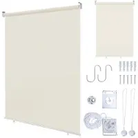 OEM Rollgardiebeneutelndes 100x140cm - Beige - Wasserfest & UV-Schutz 80% - Ein Stück