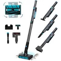 Cecotec Scoba 2100 Twice Max, 2-in-1-Stabstaubsauger, Beutellos, Schwarz, Rechteckig, Zyklonal, 2 dB