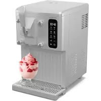 Klarstein SweetSwirl Eismaschine - 3-in-1 Für Eiscreme, Milchshakes & Smoothies, 1,5 L Tank, Touch-Display, Keep-Cool Modus, Reinigungsfunktion, Weiß
