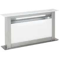 Klarstein Royal Flush Eco Dunstabzugshaube 60 cm - Versenkbare Abzugshaube, 576 m³/h, Touch-To-Slide, LED-Beleuchtung, , Edelstahl & Glas, Umluft & Abluft