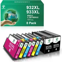 GREENSKY 932XL 933XL Druckerpatronen Tintenpatronen, 8er-Packung