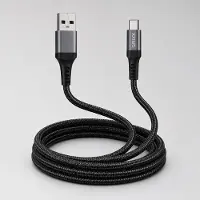 Grixx Ladekabel USB-A auf USB-C 3 m USB 2.0 Laden und Daten Schwarz