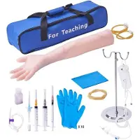 OEM Phlebotomie-Schulungsset, Hochfrequenz-IV-Schulungsarm, Venenpunctur-Set mit Tragetasche für Studenten und Krankenpflegepersonal