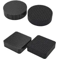 OEM 20 Stück Selbstklebende Doppelzahn-Schlauchverschlüsse - Extra starkes schwarzes Doppelzahnband 5 x 5 cm