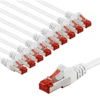 Goobay 65988 CAT6 Netzwerkkabel im 10er Set/Patchkabel geschirmt S/FTP/CU Ethern