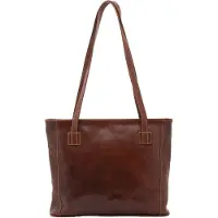 I Fratelli Firenze Damen Schultertasche aus echtem Leder, Kalbsleder, hergestellt in Italien, 30x37 cm