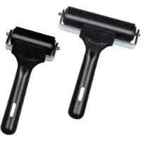 OEM Kunststoff-Roller-Set - Drucktechnik - Farbe: Rot/Weiß - Größe: Groß - für Printmaking und Stempeln.