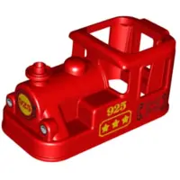 LEGO Rot Duplo, Eisenbahn Steam Engine Cabin 4 x 8 x 3 1/2 (36075pb01) – neu
