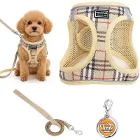 OEM Hundeharnas für kleine Hunde mit Riemen - Atmungsaktives und reflektierendes Design - Für Pudel, Training und Outdoor-Aktivitäten