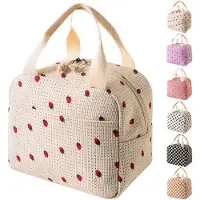 OEM Isolierende Arbeitsertas - 9L Fassungsvermögen - Lichtgewicht - Thermoregulierende Tasche - Aardbei/Beige - Herstellbare Arbeitsertas für den Werktag