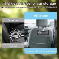 OEM Auto-Organisatoren-Set 3 Stück – elastischer selbstklebender Auto-Organisator-Netz – schwarz – 3-Meter-Beutelnetz für Kofferraum und Innenraum – ideal für Telefon, Kabeln und Accessoires