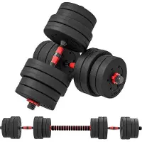 OEM Körpergewichts-Trainingsset 30 kg: 2-in-1 Heim-Gewichtheben-Set mit Kurz- und Langgewichtheben für Zuhause