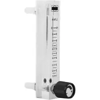 OEM Gasflowmeter - Flussmessgerät - Acryl - Regelklep - für Luft und Sauerstoff - Acryl Drehrohr mit Regelklep - 1-10 L/min - Flussmessgerät 0-15 L/min