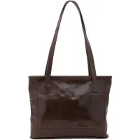 I Fratelli Firenze Damen Schultertasche aus echtem Leder, Kalbsleder, hergestellt in Italien, 30x37 cm
