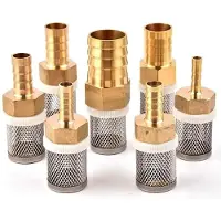 Markenlos Edelstahl-Schlauchtüllenfilter, 3 Stück, 6–19 mm, 1/2 Zoll