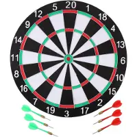 Dunlop Einfache Dartscheibe Mit 6 Darts 40.5x1 Cm