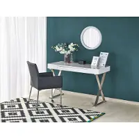 Halmar Pult B-31 aus Laminat mit einer Schublade und Kufen-Gestell 120x55x76 cm
